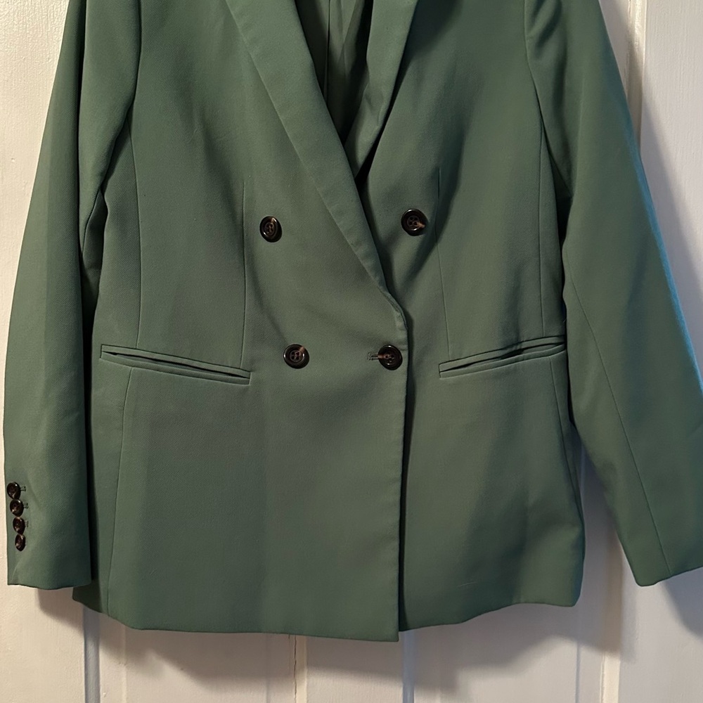 Ann Taylor Green Tailored Blazer